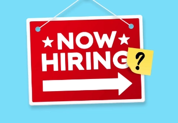 now hiring? sign