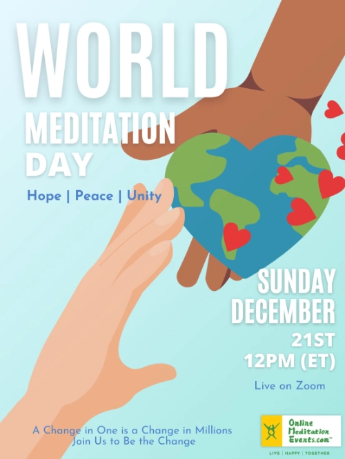World Meditation Day - 12/21 12PM EST - Live on Zoom