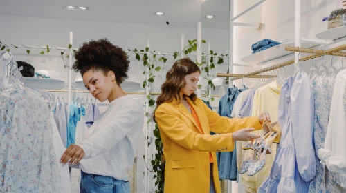 women shopping in a store