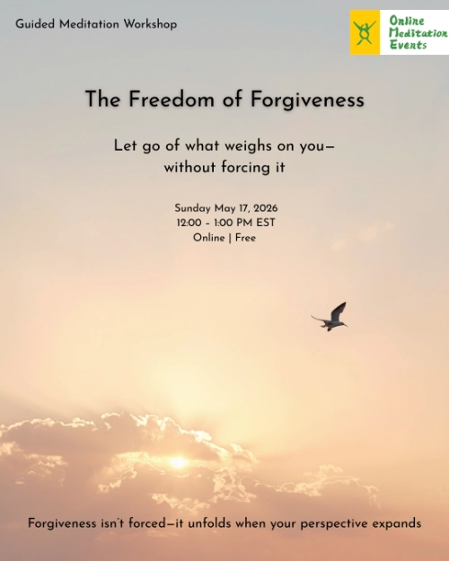 The Freedom of Forgiveness - Sunday 5/17 12PM-1PM ET Online - Free