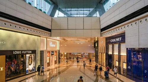 inside of luxury mall