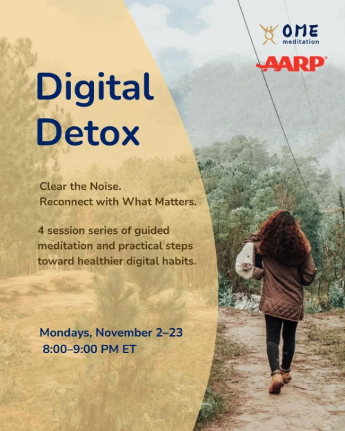 Digital Detox - Mondays, Nov 2-23 8PM-9PM ET